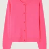 American Vintage Damsville Cardigan fluo pink