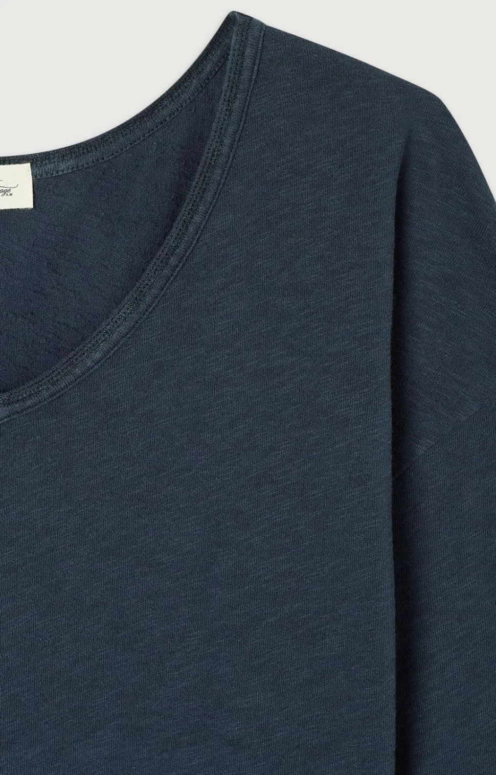 American Vintage Sonoma V Neck T-Shirt navy