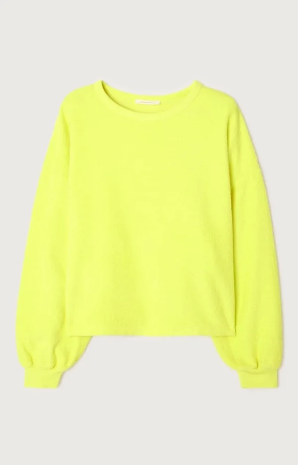 American Vintage Sweatshirt Bobypark June fluo