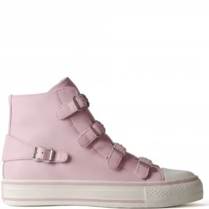 Ash Virgin Leather Trainer crystal rose