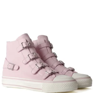 Ash Virgin Leather Trainer crystal rose