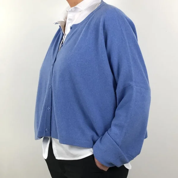 Caroline Crew Cardigan mid blue