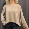 Caroline Crew cashmere Crew Sweater taupe