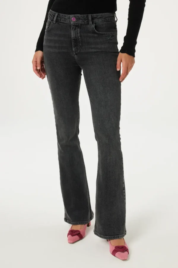 Fabienne Chapot Eva Flare Jeans washed grey