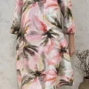 Grizas Cowl dress abstract floral prints