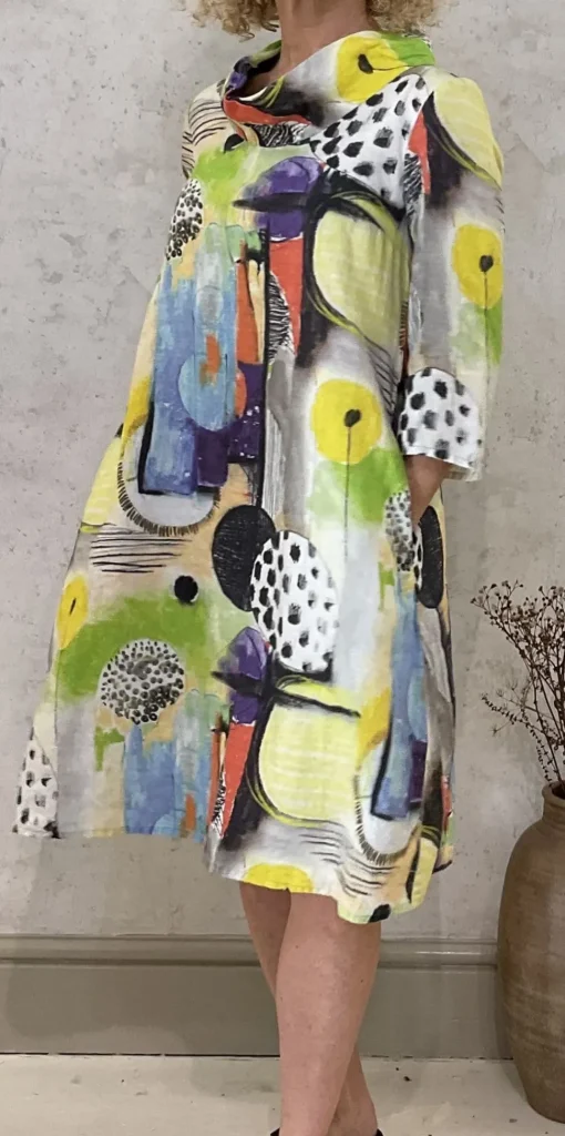 Grizas Cowl Dress brights