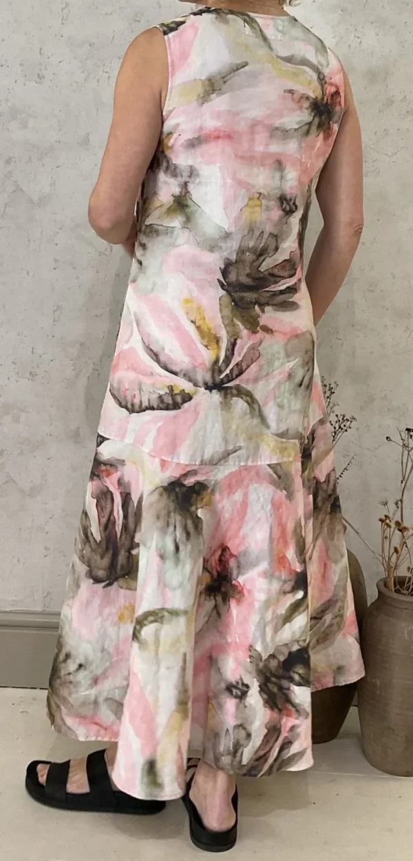 Grizas Dress abstract floral pinks