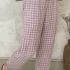 Grizas Trouser pink check