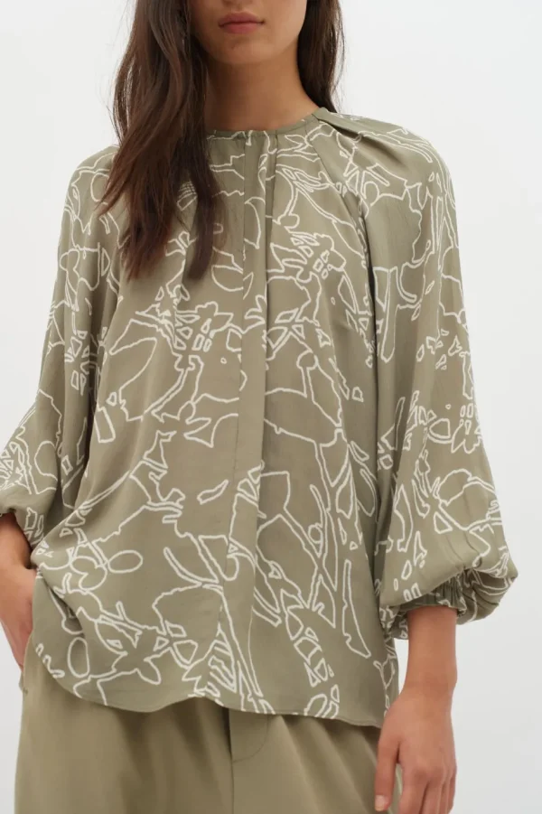 InWear Blouse Baiti pine tree silhouette lines