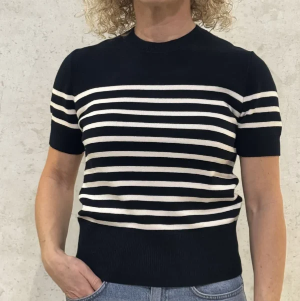 InWear Jumper Wallis marine blue stripe