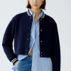 Oui Blouson Jacket navy blue