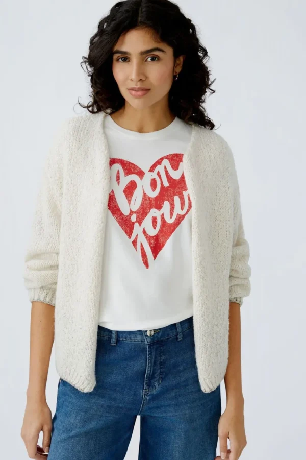 Oui Cardigan off white