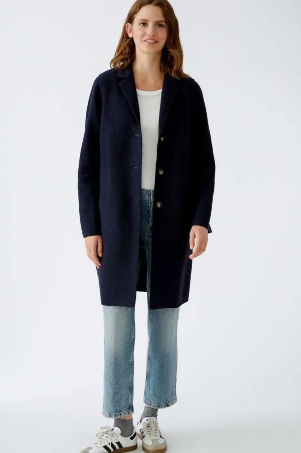 Oui Coat Mayson navy blue