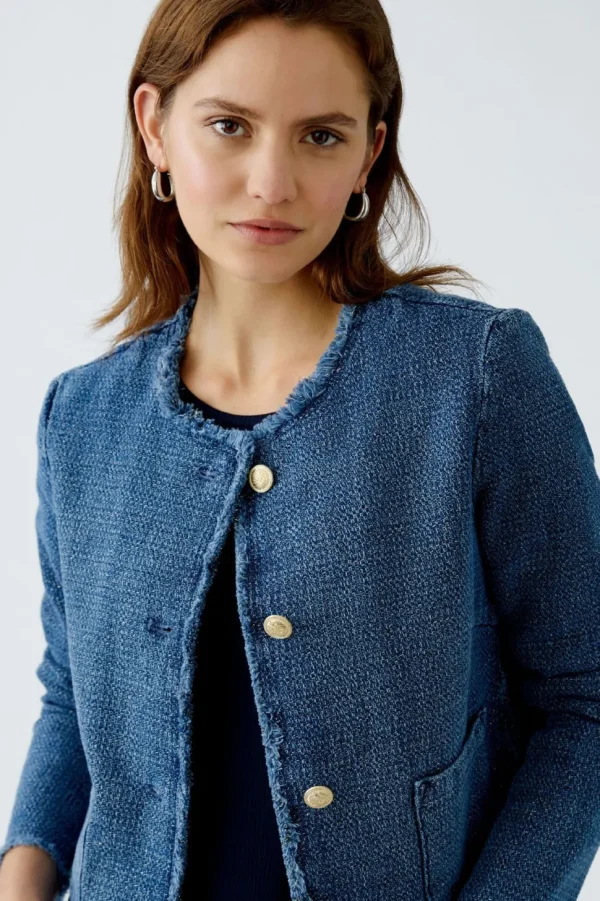 Oui Jacket blue denim