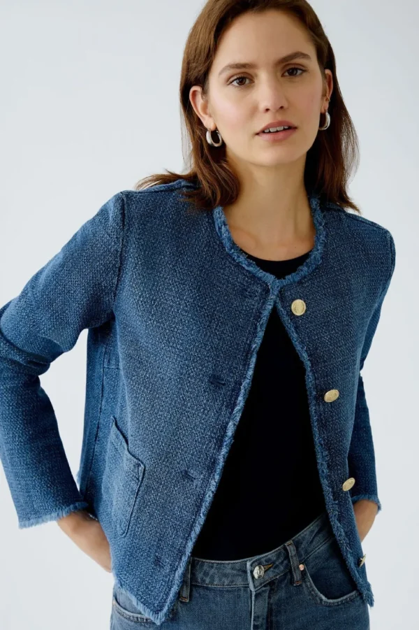 Oui Jacket blue denim