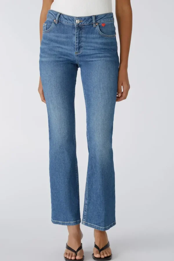 Oui Jeans Easy Kick dark blue denim