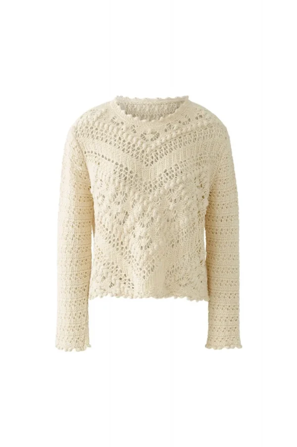 Oui Lace Jumper gardenia