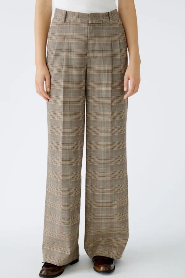 Oui Pleated Trouser light stone grey