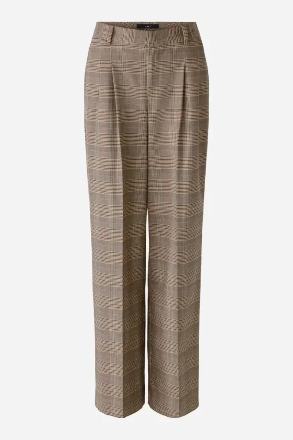 Oui Pleated Trouser light stone grey