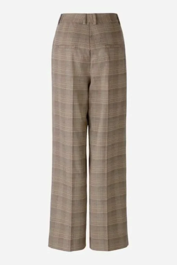 Oui Pleated Trouser light stone grey