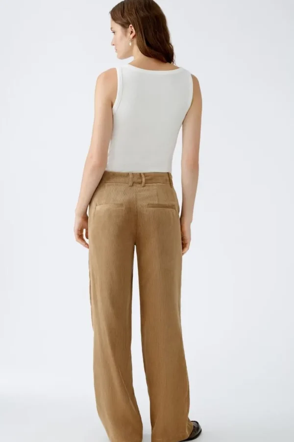 Oui Trouser Cord camel