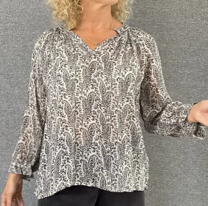 Part Two Blouse Elsia french oak paisley print