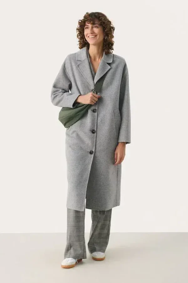 Part Two Coat Lorelai light grey melange