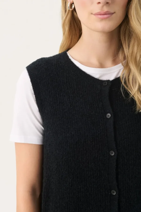 Part Two Knitted Waistcoat Primira navy