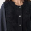 Part Two Knitted Waistcoat Noemie dark navy