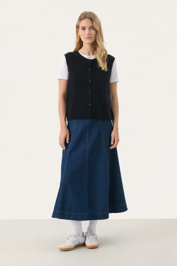 Part Two Knitted Waistcoat Primira navy