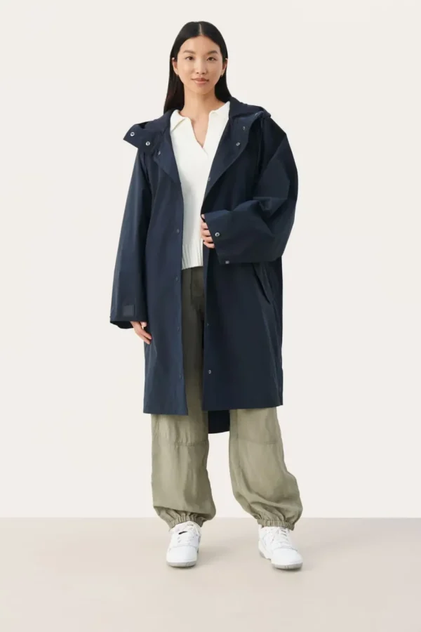 Part Two Raincoat Emmy dark navy