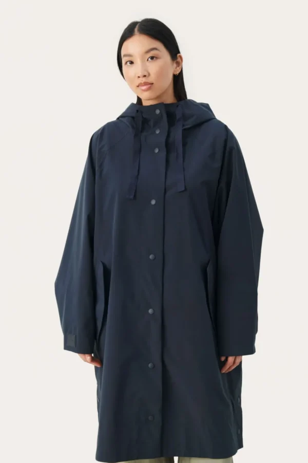 Part Two Raincoat Emmy dark navy