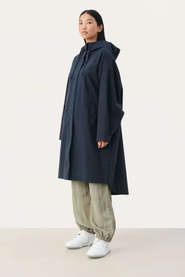 Part Two Raincoat Emmy dark navy