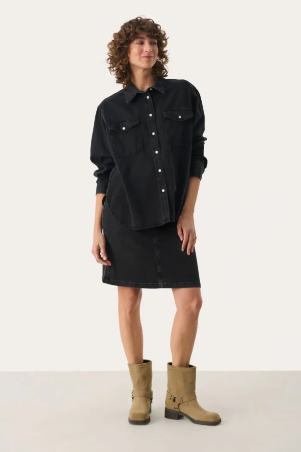 Part Two Shirt Collette washed black denim