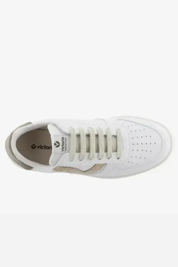 Victoria Madrid Vegan Leather Trainers taupe